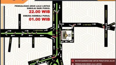 Polresta Pekanbaru Tutup Sejumlah Jalan Utama pada Malam Tahun Baru 2026