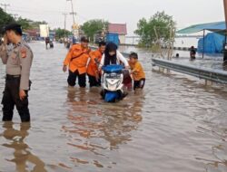 Air Laut Naik, Banjir Rob Kembali Rendam Tembilahan dan Tembilahan Hulu
