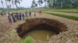 Muncul di Kawasan Vulkanik, Fenomena Tanah Ambles Membentuk Sinkhole di Sumbar