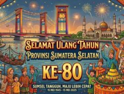HUT Sumsel ke-80, Begini Sejarah Panjang Provinsi Sumatera Selatan