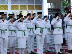 Wali Kota Palembang Ratu Dewa Resmi Kukuhkan Anggota Paskibraka Kota Palembang 2026